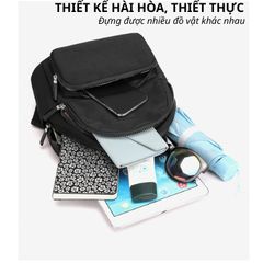 Balo Nữ Mini Thời Trang - Chất Nylon Chống Nước, Nhỏ Gọn, Tiện Lợi, Phong Cách Trẻ Trung, 9 Màu Cá Tính