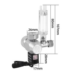 Van Điện Chuyên Dụng Thủy Sinh Co2  | Van CO2 Chính Hãng ZRDR Kèm Đếm Giọt