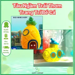 Trang Trí Hồ Cá Tàu Ngầm Resin - Nhà Trái Thơm Dễ Thương cho Bể Cá - Phụ Kiện Trang Trí Thú Vị cho Thú Cưng