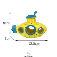 Trang Trí Hồ Cá Tàu Ngầm Resin - Nhà Trái Thơm Dễ Thương cho Bể Cá - Phụ Kiện Trang Trí Thú Vị cho Thú Cưng