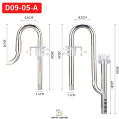 Đầu In Out phi 16 Tích Hợp Lọc Váng Xoay Chính Hãng ZRDR | In Out Inox Siêu Bền