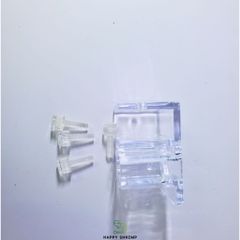 Kẹp Giữ Ống IN OUT 16mm Hồ Cá Thủy Sinh - Kẹp Arylic Siêu Trong Đẹp, Phụ Kiện Cố Định Ống Nước Bể Cá Thẩm Mỹ