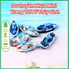 Du Thuyền Nhựa Mini Trang Trí Bể Cá - Du Thuyền Bể Thủy Sinh Độc Đáo Cho Hồ Cá Và Suối Nhân Tạo