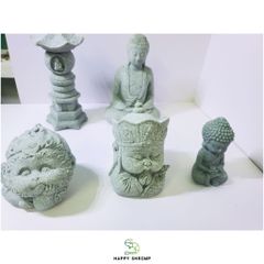 Tượng Ngộ Không & Đường Tăng Sa Thạch - Trang Trí Tiểu Cảnh Hồ Cá và Bonsai - Quà Tặng Ý Nghĩa cho Không Gian Thiền và Nội Thất