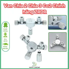 Van Chia CO2 ZRDR Chính Hãng - Phụ Kiện Thủy Sinh Chia 2 Chia 3 Tiết Kiệm Không Gian Cho Hồ Cá Thủy Sinh