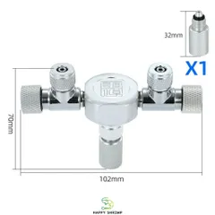 Van Chia CO2 ZRDR Chính Hãng - Phụ Kiện Thủy Sinh Chia 2 Chia 3 Tiết Kiệm Không Gian Cho Hồ Cá Thủy Sinh