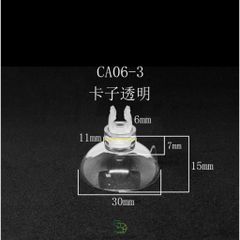 Nút Hít Kính Bể Cá - Giữ Ống Oxy CO2 Chắc Chắn, Tiện Dụng cho Bể Thủy Sinh, Nhiều Kích Cỡ Lựa Chọn