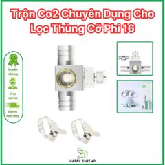 Bộ trộn CO2 Wyin chữ T chuyên dụng cho hồ cá - Thiết bị lọc thùng cỡ phi 16, chính hãng ZRDR, hiệu suất cao cho cây thủy sinh