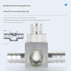 Bộ trộn CO2 Wyin chữ T chuyên dụng cho hồ cá - Thiết bị lọc thùng cỡ phi 16, chính hãng ZRDR, hiệu suất cao cho cây thủy sinh