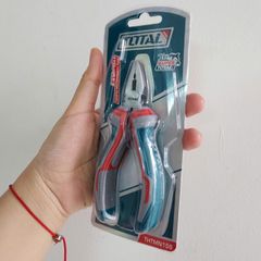 Kìm Điện Mini Total THTMN156 - Dài 150mm, Cán Cách Điện, Lưỡi Cắt Sắc, Dụng Cụ Sửa Chữa Điện Dân Dụng Hàng Chính Hãng