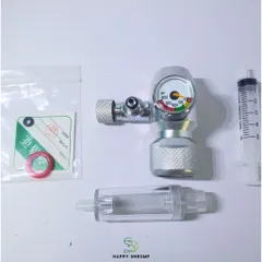Van Cơ CO2 Chính Hãng Wyin R101 Kèm Đếm Giọt - Van Tinh Chỉnh CO2 Cho Hồ Thủy Sinh, Hợp Kim Nhôm Chịu Áp Suất Cao
