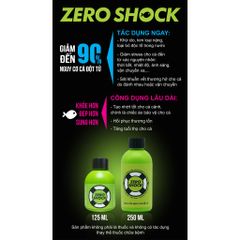 ZERO SHOCK 125ml - Giải Pháp Giảm Stress & Chống Sốc Cho Cá - Khử Clo & Độc Tố, Hỗ Trợ Phục Hồi Nhanh Sau Vận Chuyển