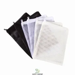 Túi Lưới Có Khóa Kéo Đựng Vật Liệu Lọc Hồ Cá - Túi Lưới Mịn Cho San Hô, Nham Thạch và Phụ Kiện Thủy Sinh