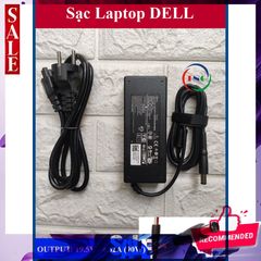 Sạc Laptop Dell 19.5V 4.62A 90W Chân Tròn To 7.4x5.0mm - Chính Hãng Kèm Dây Nguồn, Tương Thích với Latitude, Inspiron, Vostro