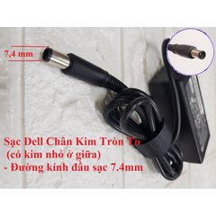 Sạc Laptop Dell 19.5V 4.62A 90W Chân Tròn To 7.4x5.0mm - Chính Hãng Kèm Dây Nguồn, Tương Thích với Latitude, Inspiron, Vostro