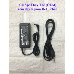 Sạc Laptop Asus X44H K43E 65W 19V 3.42A - Chân Cắm Thường 5.5mm, Hàng Nhập Khẩu, Bảo Hành 12 Tháng