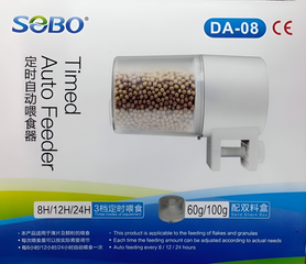 Máy Cho Cá Ăn Tự Động SOBO DA-08 - Thiết Bị Hẹn Giờ Chuyên Nghiệp 3 Chế Độ, Dung Tích 60-100g, Tiện Lợi Cho Người Nuôi Cá