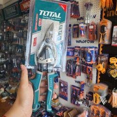 Kéo Cắt Tôn Mũi Cong Trái Total THT521106 - 10 Inch, Lưỡi Thép Bén, Tay Cầm Chống Trượt, Dụng Cụ Cắt Tôn Chính Hãng