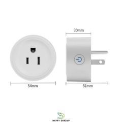 Ổ Cắm Wifi Thông Minh Tuyasmart 16A Hẹn Giờ Điều Khiển Từ Xa Qua App Cozy Life & Smart Life - Điện 3500W, Dễ Dàng Cài Đặt