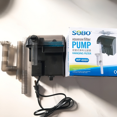 Lọc Thác Sobo WP-606H - Thiết Bị Lọc Nước Hồ Cá Nhỏ, Tiết Kiệm Diện Tích, Tạo Dòng Chảy Mềm Mại, 500L/H, Lọc Váng Hiệu Quả