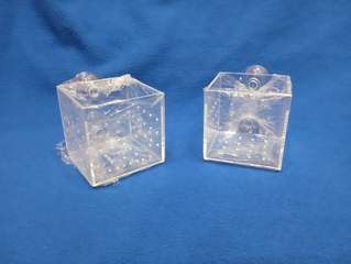 Cốc Trồng Cây Mica Đa Năng 6x6x6cm - Hỗ Trợ Trang Trí Hồ Thủy Sinh và Đựng Thức Ăn Cho Cá Cảnh