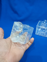 Cốc Trồng Cây Mica Đa Năng 6x6x6cm - Hỗ Trợ Trang Trí Hồ Thủy Sinh và Đựng Thức Ăn Cho Cá Cảnh