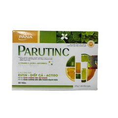 Viên Uống Parutinc Cao Rau Má & Rutin - Hỗ Trợ Tăng Cường Đề Kháng, Sức Bền Thành Mạch, 30 Viên từ ALIFACO