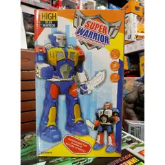 Mô hình Siêu Nhân SUPER WARRIOR Biết Đi - Đồ Chơi Phát Nhạc và Đèn LED, Kích Thích Trí Tưởng Tượng cho Bé, Quà Tặng Ý Nghĩa