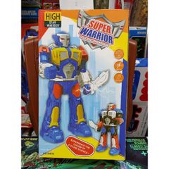 Mô hình Siêu Nhân SUPER WARRIOR Biết Đi - Đồ Chơi Phát Nhạc và Đèn LED, Kích Thích Trí Tưởng Tượng cho Bé, Quà Tặng Ý Nghĩa