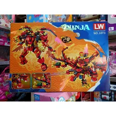 Mã 1073 - Xếp hình lắp ghép lê gô NINJA Rồng và Robot