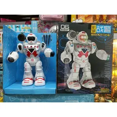 Hộp đồ chơi Robot lắp pin biết đi, có nhạc và đèn phát sáng 829 (tặng kèm pin và giao màu ngẫu nhiên)