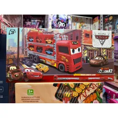 Hộp đồ chơi Xe ô tô Mã 152 - Xe chở lớn kèm 2 xe nhỏ, Đồ chơi phát triển tư duy cho trẻ em 3 tuổi trở lên