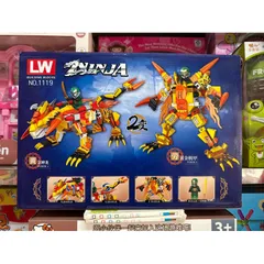 Bộ Xếp Hình Lắp Ghép Lê Gô NINJA Rồng 1119-4 - Đồ Chơi Sáng Tạo 291 Chi Tiết Cho Trẻ Em
