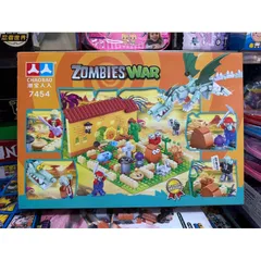 Bộ xếp hình lắp ghép lê gô ZOMBIES WAR 7454 – 416 chi tiết, sáng tạo mô hình thỏa sức cho bé, đồ chơi giáo dục phát triển tư duy