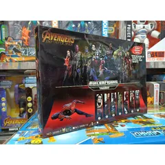 Hộp đồ chơi mô hình nhân vật siêu anh hùng Avengers có đèn phát sáng - Bộ 3 nhân vật cao 23cm, an toàn cho trẻ em, quà tặng ý nghĩa