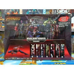 Hộp đồ chơi mô hình nhân vật siêu anh hùng Avengers có đèn phát sáng - Bộ 3 nhân vật cao 23cm, an toàn cho trẻ em, quà tặng ý nghĩa