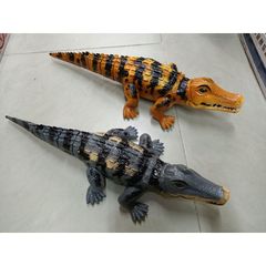 Hộp đồ chơi Cá sấu lắp pin biết đi có nhạc và đèn phát sáng - Đồ chơi giáo dục cho trẻ em, tặng kèm pin, nhiều màu sắc thú vị
