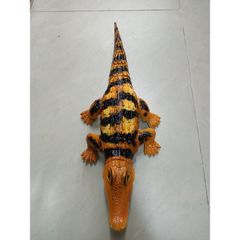 Hộp đồ chơi Cá sấu lắp pin biết đi có nhạc và đèn phát sáng - Đồ chơi giáo dục cho trẻ em, tặng kèm pin, nhiều màu sắc thú vị