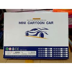 Hộp đồ chơi gồm 18 chiếc Xe ô tô MINI CARTOON CAR chạy bằng bánh đà 66-51
