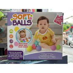Hộp đồ chơi Bóng cao su mềm bóp kêu cho trẻ sơ sinh - Bộ đồ chơi nhiều màu sắc phát triển tư duy và kỹ năng giao tiếp 1866