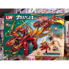Bộ đồ chơi xếp hình lắp ghép Lê Gô NINJA Rồng 1119-1 - 298 chi tiết phát triển tư duy sáng tạo cho trẻ em