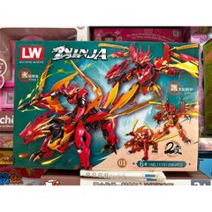 Bộ đồ chơi xếp hình lắp ghép Lê Gô NINJA Rồng 1119-1 - 298 chi tiết phát triển tư duy sáng tạo cho trẻ em