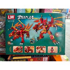 Bộ đồ chơi xếp hình lắp ghép Lê Gô NINJA Rồng 1119-1 - 298 chi tiết phát triển tư duy sáng tạo cho trẻ em
