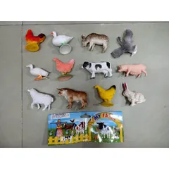 Bộ Đồ Chơi Mô Phỏng Động Vật Nuôi MY FARM - Gồm 12 Con Khác Nhau, Giúp Bé Phát Triển Kỹ Năng và Tư Duy Sáng Tạo