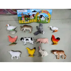 Bộ Đồ Chơi Mô Phỏng Động Vật Nuôi MY FARM - Gồm 12 Con Khác Nhau, Giúp Bé Phát Triển Kỹ Năng và Tư Duy Sáng Tạo