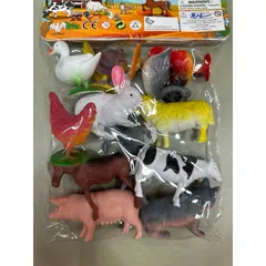 Bộ Đồ Chơi Mô Phỏng Động Vật Nuôi MY FARM - Gồm 12 Con Khác Nhau, Giúp Bé Phát Triển Kỹ Năng và Tư Duy Sáng Tạo