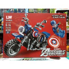 Hộp lê gô lắp ghép mô hình xe máy STREET CAPTAIN HEROES ASSEMBLS 2015-1