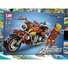 Hộp lê gô lắp ghép mô hình xe máy MOTORCYCLE HEROES ASSEMBLS 2015-2