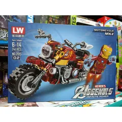 Hộp lê gô lắp ghép mô hình xe máy MOTORCYCLE HEROES ASSEMBLS 2015-2