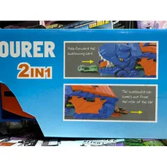 Hộp Đồ Chơi Xe Khủng Long Đường Trượt 2126 - Bộ Đồ Chơi Trẻ Em Phát Triển Kỹ Năng Giao Tiếp và Sáng Tạo